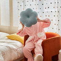 HKM-600787 Soft Flower Cushion for Sofa - 45cm Polyester Fiber with Pearl Cotton Filling