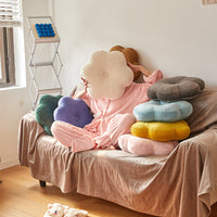 HKM-600787 Soft Flower Cushion for Sofa - 45cm Polyester Fiber with Pearl Cotton Filling