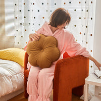 HKM-600787 Soft Flower Cushion for Sofa - 45cm Polyester Fiber with Pearl Cotton Filling