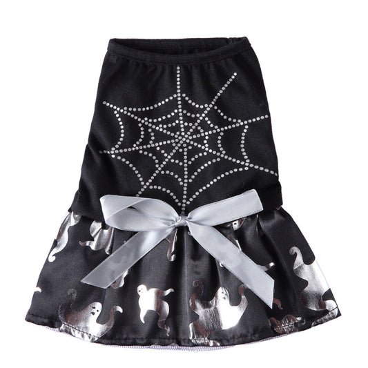 HKM-600851 Stylish Polyester Pet Skirt for Dogs - Sizes S to XL, Perfect for Halloween & Christmas Celebrations