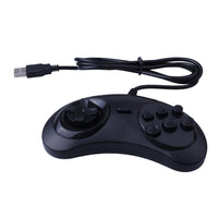 HKM-600851 USB Game Controller for PC, Black, Model SG002-BL-1PCS, 1.8m Cable Length
