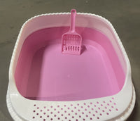 HKM-600979 Compact Cat Litter Box for Easy Cleanup and Space-Saving Solutions