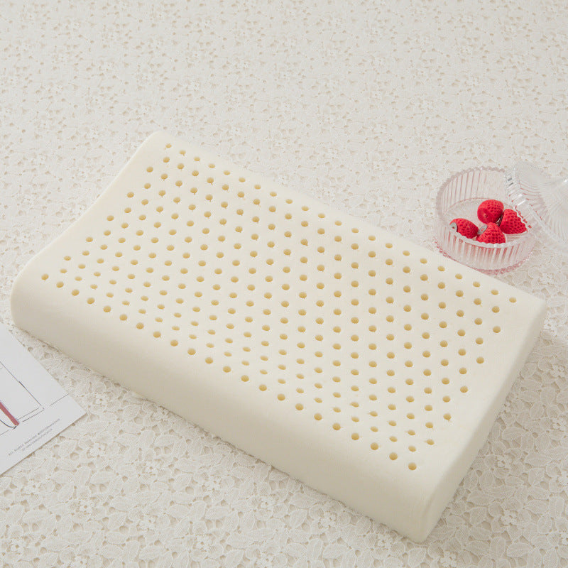 HKM-601043 Natural Latex Pillow for Children - Soft Cotton Cover, Rectangle Shape, 44x27cm & 50x30cm Variants, Multiple Fun Designs