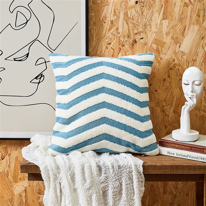 HKM-601107 Embroidered Cushion Cover in Various Colors and Patterns - 45x45cm and 30x50cm Options