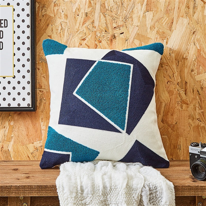 HKM-601107 Embroidered Cushion Cover in Various Colors and Patterns - 45x45cm and 30x50cm Options