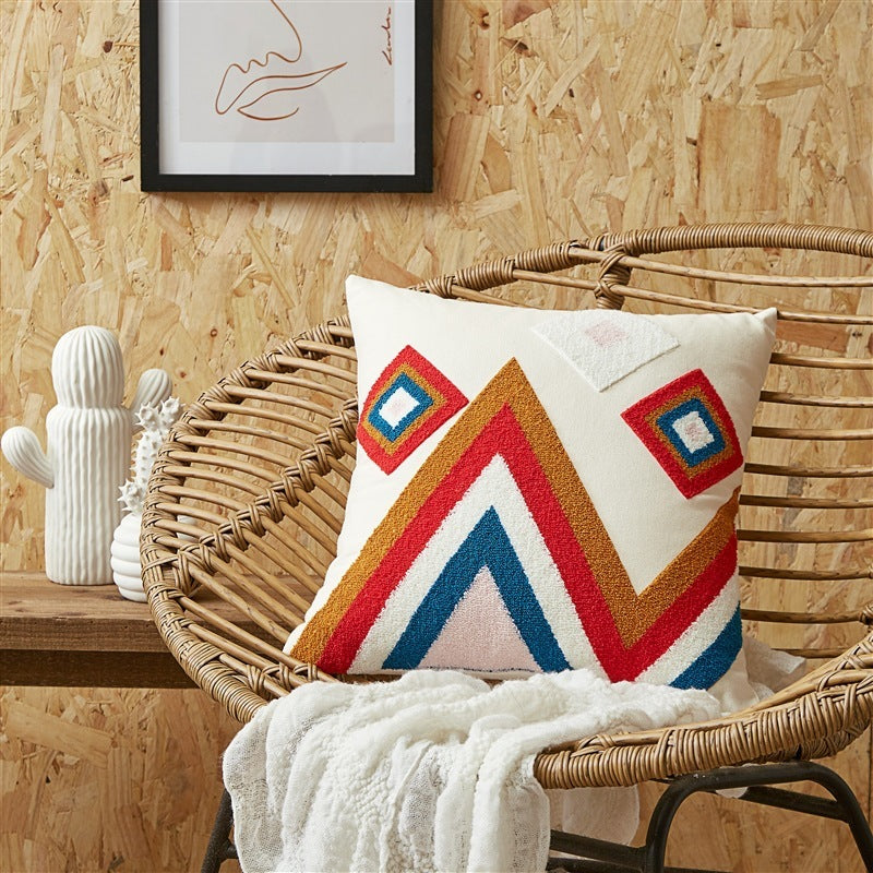 HKM-601107 Embroidered Cushion Cover in Various Colors and Patterns - 45x45cm and 30x50cm Options