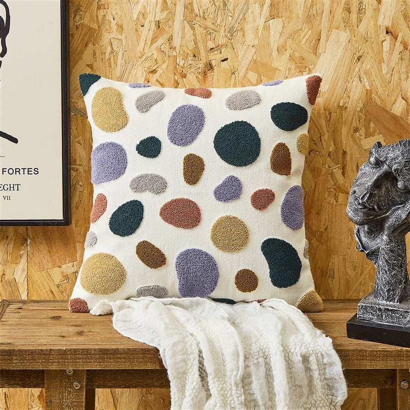 HKM-601107 Embroidered Cushion Cover in Various Colors and Patterns - 45x45cm and 30x50cm Options