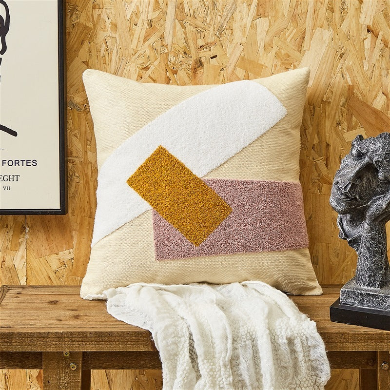 HKM-601107 Embroidered Cushion Cover in Various Colors and Patterns - 45x45cm and 30x50cm Options
