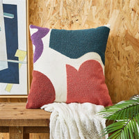 HKM-601107 Embroidered Cushion Cover in Various Colors and Patterns - 45x45cm and 30x50cm Options