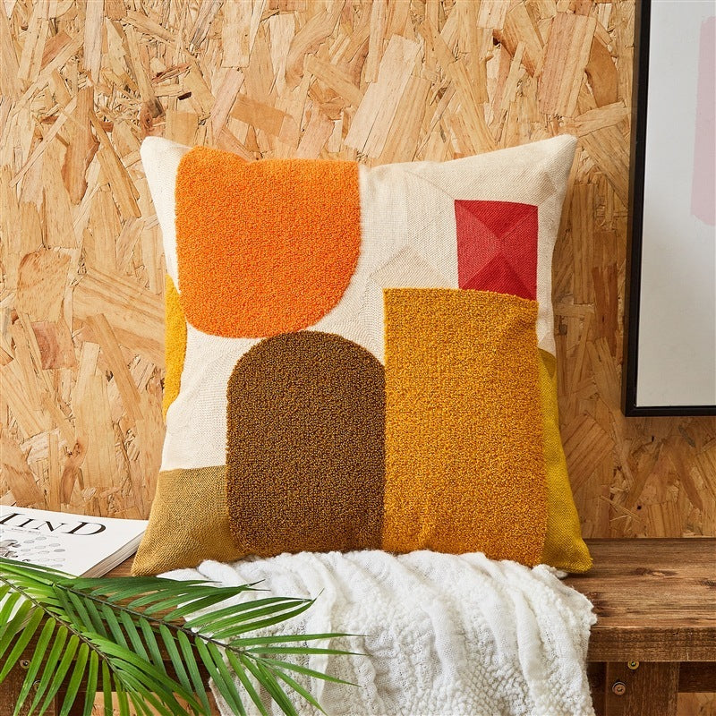 HKM-601107 Embroidered Cushion Cover in Various Colors and Patterns - 45x45cm and 30x50cm Options