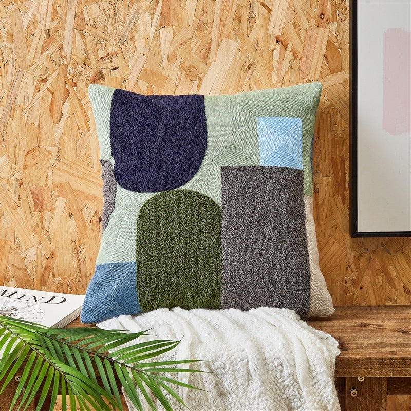 HKM-601107 Embroidered Cushion Cover in Various Colors and Patterns - 45x45cm and 30x50cm Options