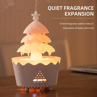HKM-601107 Red and White Essential Oil Diffuser with Remote Control and Timer Settings