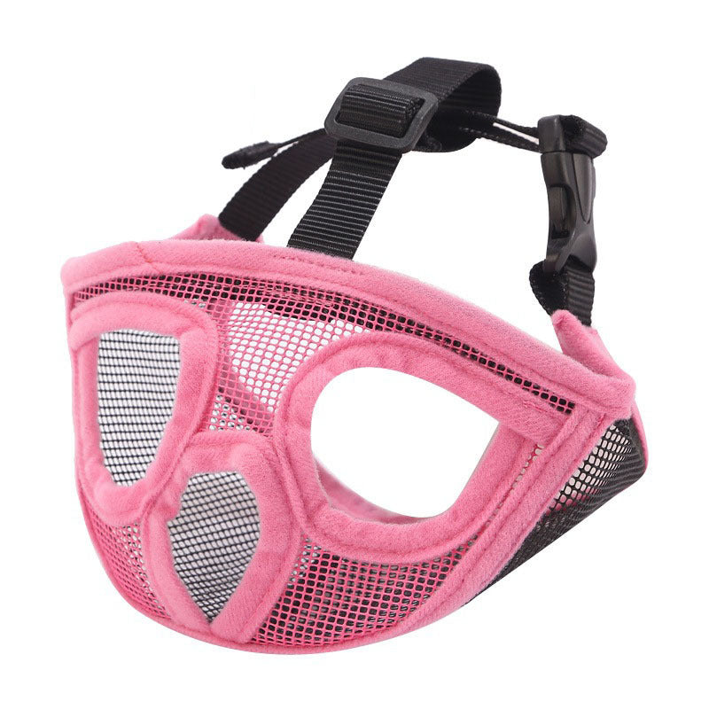 HKM-601171 Breathable Dog Muzzle for Small Dogs, Adjustable Sizes, Ideal for French Bulldogs and Short Snouts