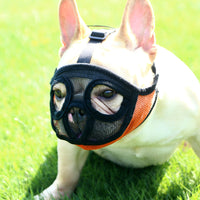 HKM-601171 Breathable Dog Muzzle for Small Dogs, Adjustable Sizes, Ideal for French Bulldogs and Short Snouts