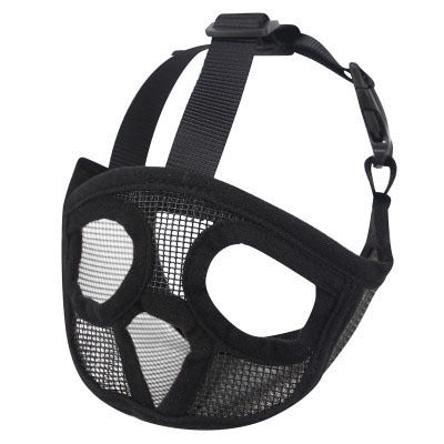 HKM-601171 Breathable Dog Muzzle for Small Dogs, Adjustable Sizes, Ideal for French Bulldogs and Short Snouts