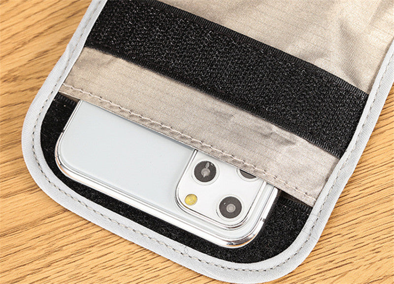 HKM-601363 Anti-Radiation Mobile Phone Bag with RFID Protection - 6.5-Inch Degaussing and Key Signal Shielding