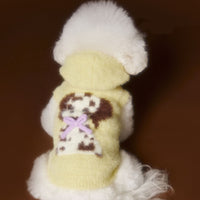 HKM-601619 Hooded Sleeveless Sweater Vest for Pets - Available in Yellow, Green, Purple, Sizes XS to XXL