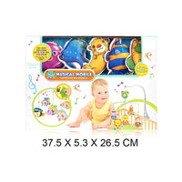 HKM-601619 Musical Baby Mobile with Cute Fish Design for Crib – Wind-Up Toy for Newborns and Toddlers