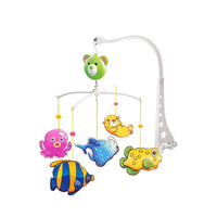 HKM-601619 Musical Baby Mobile with Cute Fish Design for Crib – Wind-Up Toy for Newborns and Toddlers