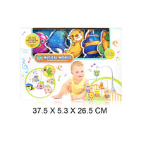 HKM-601619 Musical Baby Mobile with Cute Fish Design for Crib – Wind-Up Toy for Newborns and Toddlers