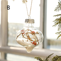 HKM-601747 Mixed Plastic Christmas Tree Ornaments - Gold Powder Bright Painted Balls