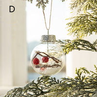 HKM-601747 Mixed Plastic Christmas Tree Ornaments - Gold Powder Bright Painted Balls
