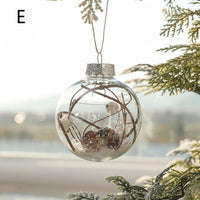 HKM-601747 Mixed Plastic Christmas Tree Ornaments - Gold Powder Bright Painted Balls