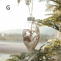 HKM-601747 Mixed Plastic Christmas Tree Ornaments - Gold Powder Bright Painted Balls