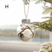 HKM-601747 Mixed Plastic Christmas Tree Ornaments - Gold Powder Bright Painted Balls