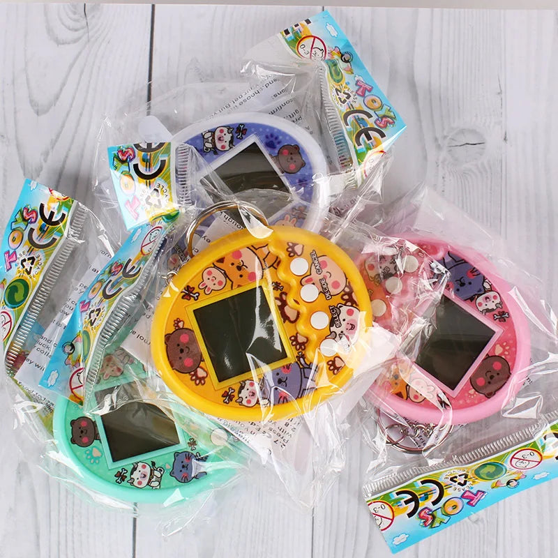 HKM-601811 3D Cartoon PVC Plastic Kids Car Key Chain Ring Toy – Retro Game Design