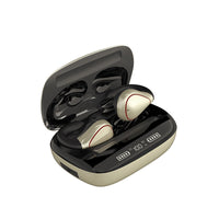 HKM-601875 Dual Ear Wireless Bluetooth Headset with Voice Control and NFC - 10M Range, Multi-Point Connection, Stereo Sound in Black, Gold, Grey