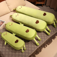 HKM-601939 Avocado Plush Long Pillow - Soft PP Cotton Filling, Available in 85cm, 100cm, 130cm, and 150cm Sizes