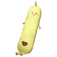 HKM-601939 Avocado Plush Long Pillow - Soft PP Cotton Filling, Available in 85cm, 100cm, 130cm, and 150cm Sizes