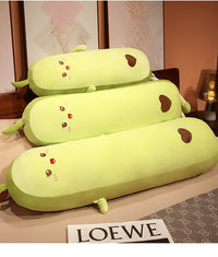 HKM-601939 Avocado Plush Long Pillow - Soft PP Cotton Filling, Available in 85cm, 100cm, 130cm, and 150cm Sizes