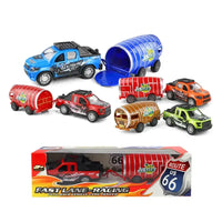 HKM-601939 Die Cast Pull Back Car Toy with Gear Box - 1:36 Scale, 2 Color Options, Ages 5-7