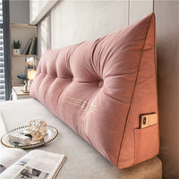 HKM-602259 Removable and Washable Triangle Back Cushion in Solid Color