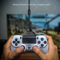 HKM-602323 Charging Cable for Xbox 360 Wireless Controller - 1.8m Length, Durable Plastic Design