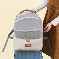 HKM-602323 Expandable Portable Cat Backpack - Large Capacity for Cats Up to 9kg - Solid Colors Available