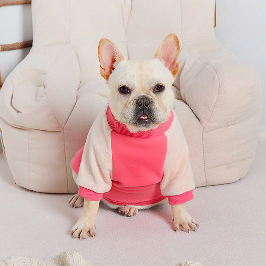 HKM-602387 Thick Cotton Casual Pet Hoodie for Dogs - Extra Fleece in Pink, Multiple Sizes Available