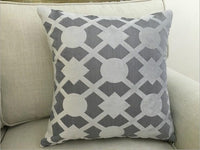HKM-602515 Soft Flannel Cushion Cover with Invisible Zipper - Stylish Decor Throw Pillow
