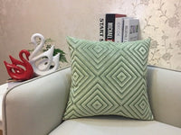 HKM-602515 Soft Flannel Cushion Cover with Invisible Zipper - Stylish Decor Throw Pillow