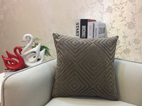 HKM-602515 Soft Flannel Cushion Cover with Invisible Zipper - Stylish Decor Throw Pillow