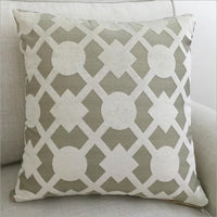 HKM-602515 Soft Flannel Cushion Cover with Invisible Zipper - Stylish Decor Throw Pillow