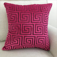 HKM-602515 Soft Flannel Cushion Cover with Invisible Zipper - Stylish Decor Throw Pillow