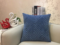 HKM-602515 Soft Flannel Cushion Cover with Invisible Zipper - Stylish Decor Throw Pillow