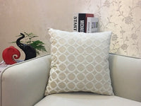 HKM-602515 Soft Flannel Cushion Cover with Invisible Zipper - Stylish Decor Throw Pillow