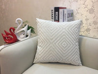 HKM-602515 Soft Flannel Cushion Cover with Invisible Zipper - Stylish Decor Throw Pillow