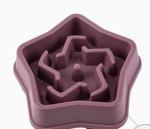 HKM-602579 Pet Slow Feeding Anti-Choke Dog Bowl with Non-Skid Base - Multiple Colors Available