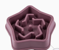 HKM-602579 Pet Slow Feeding Anti-Choke Dog Bowl with Non-Skid Base - Multiple Colors Available