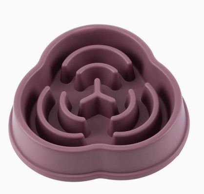 HKM-602579 Pet Slow Feeding Anti-Choke Dog Bowl with Non-Skid Base - Multiple Colors Available